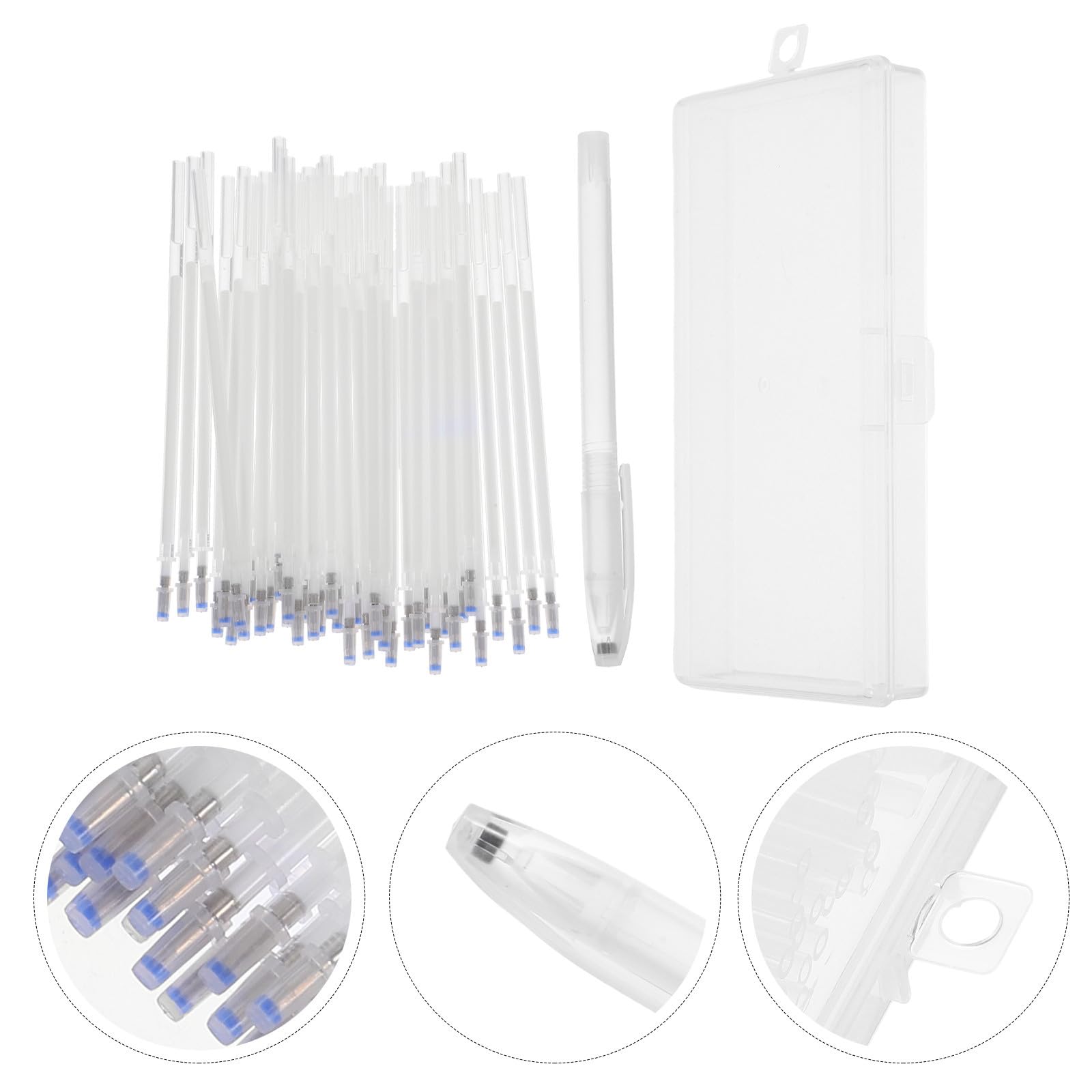 SEWACC 5 Juegos Rotulador para Tela Borrable por Calor Blanco Recambios de Tinta, Escritura Precisa y Diseño que Desaparece a Alta Temperatura para Acolchado y Bordado