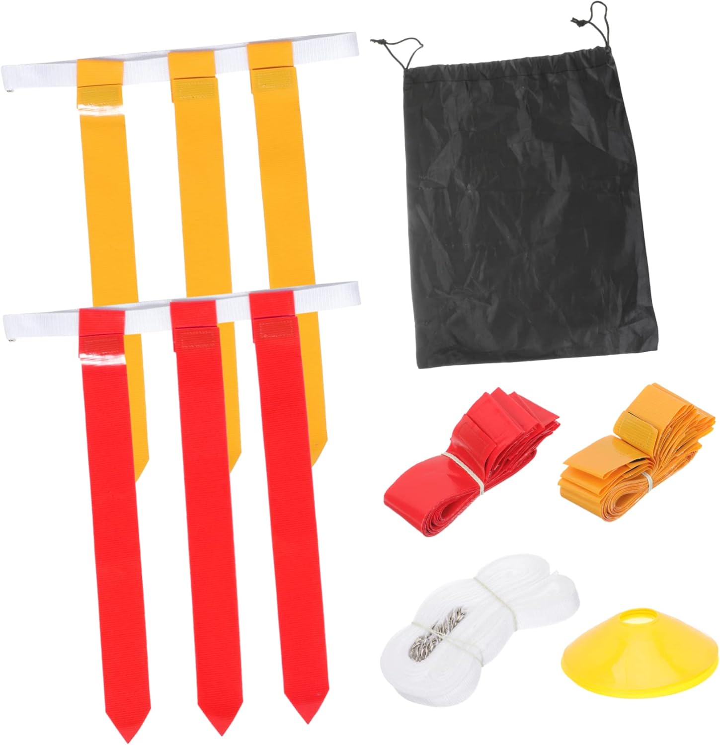 Toyvian 1Set Adjustable Football Waist Flag Multi Use Rugby Game Belt with Belts Flags Durable Football Supplies for Adults