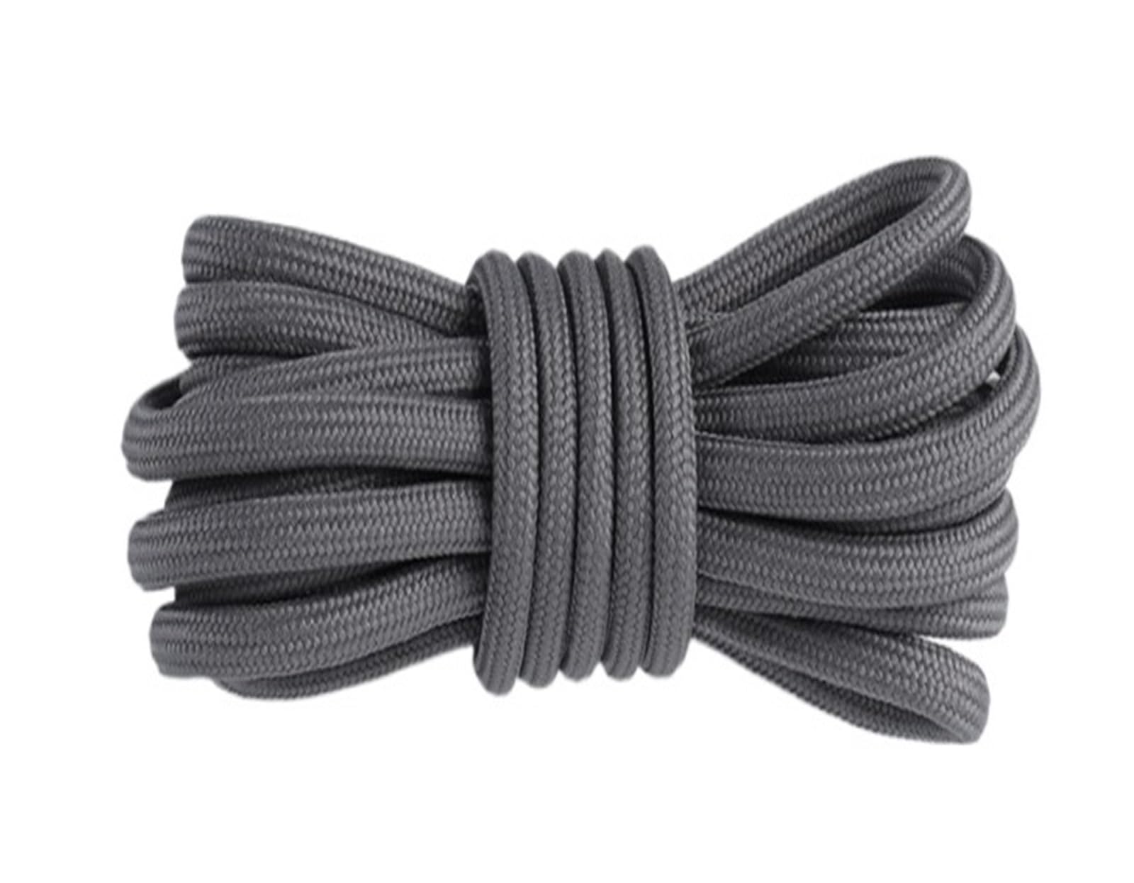 GPDNBIEU Shoelaces, Round Shoelaces for Sports Boots Shoelace Sneakers Shoe Laces Shoestrings Lace Woman Man(Dark Gray,100cm)