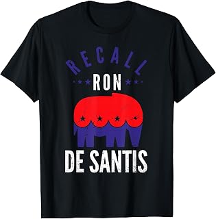 Vote Republican for Florida Governor or Recall Ron De Santis T-Shirt