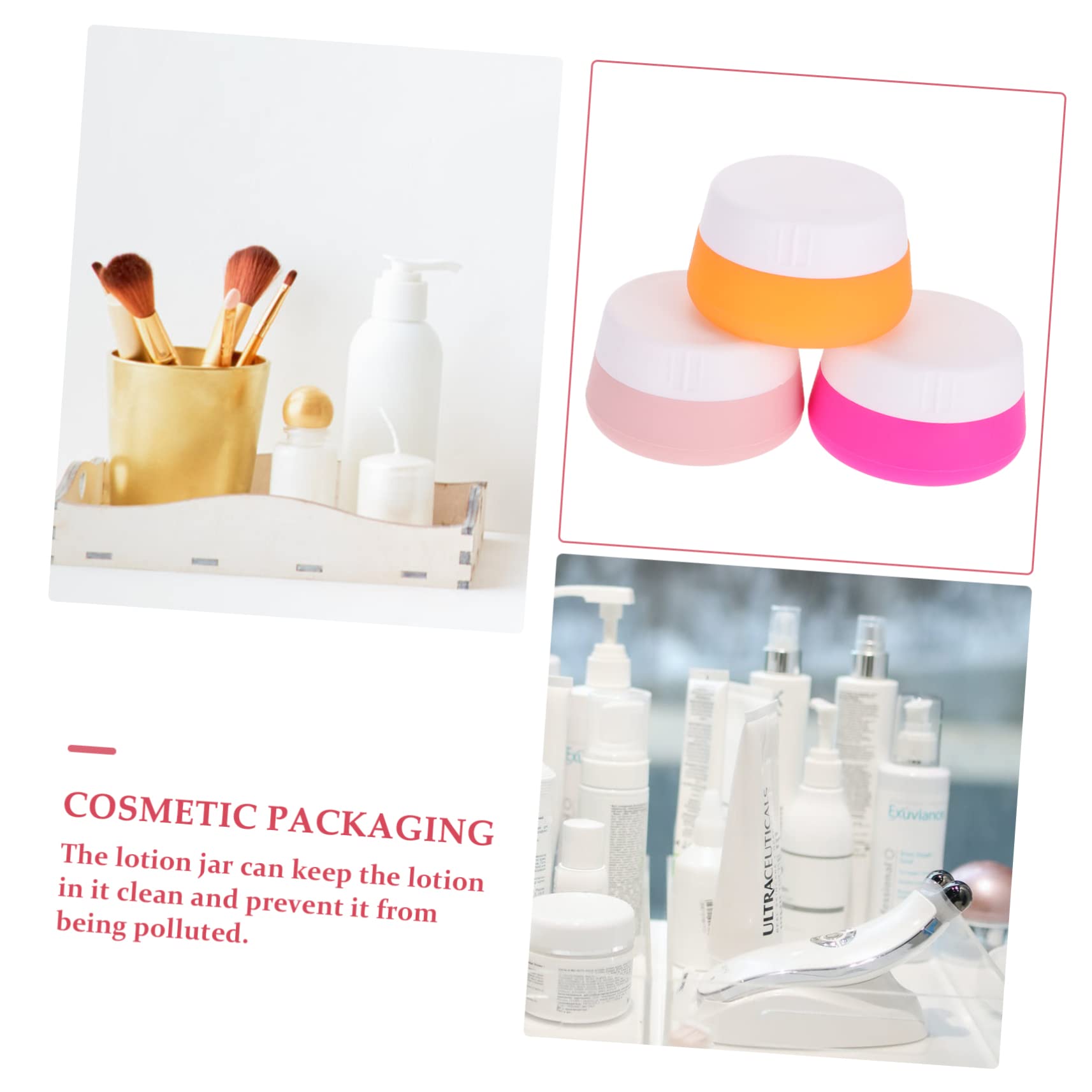 minkissy 9pezzi Contenitori Da Viaggio Silicone Da Vasetti Multi-funzione Per Cosmetici Colori Casual Pratici e Leggeri Per Viaggi e Uso Quotidiano