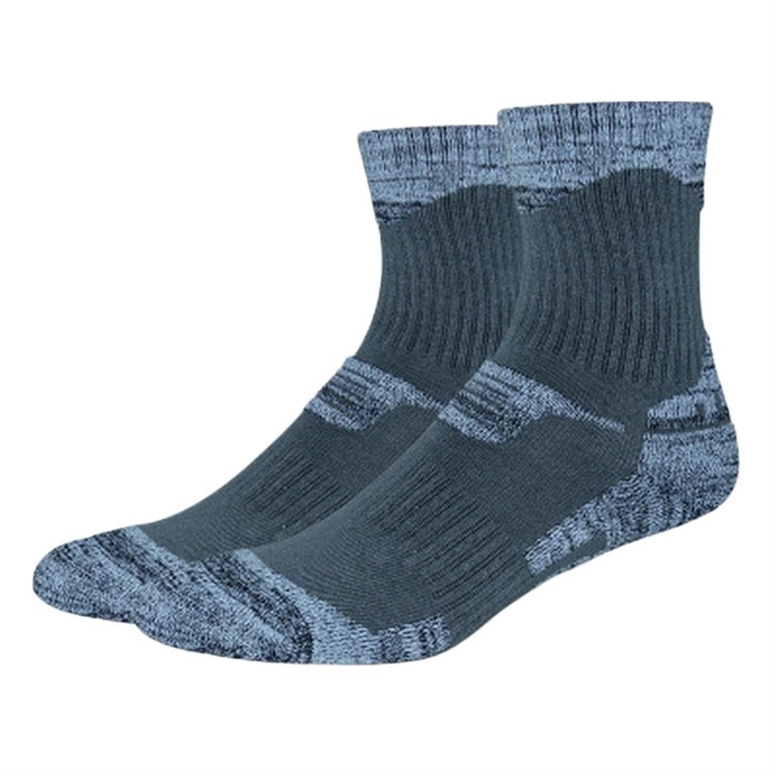 Chaussettes de Ski 3 Paires/lot Hiver Chaussettes de Ski Thermique Hommes Femmes Sport Snowboard Chaussettes thermochaussettes Cyclisme Trekking randonnée Chaussettes(Gray,XL (EU 44-47))