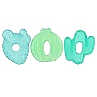 Vista 3 de Itzy Ritzy Water-Filled Teethers - Cold Cutie Coolers Textured On Both Sides to Massage Sore Gums & Emerging Teeth - Can Be Chilled in Refrigerator
