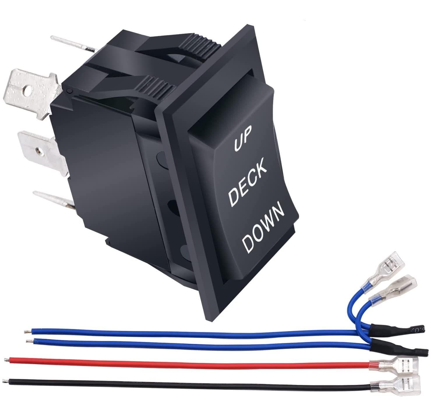 Buy Tnisesm Momentary Deck Lift Rocker Switch DPDT 6 Pin 15A 250VAC/20A