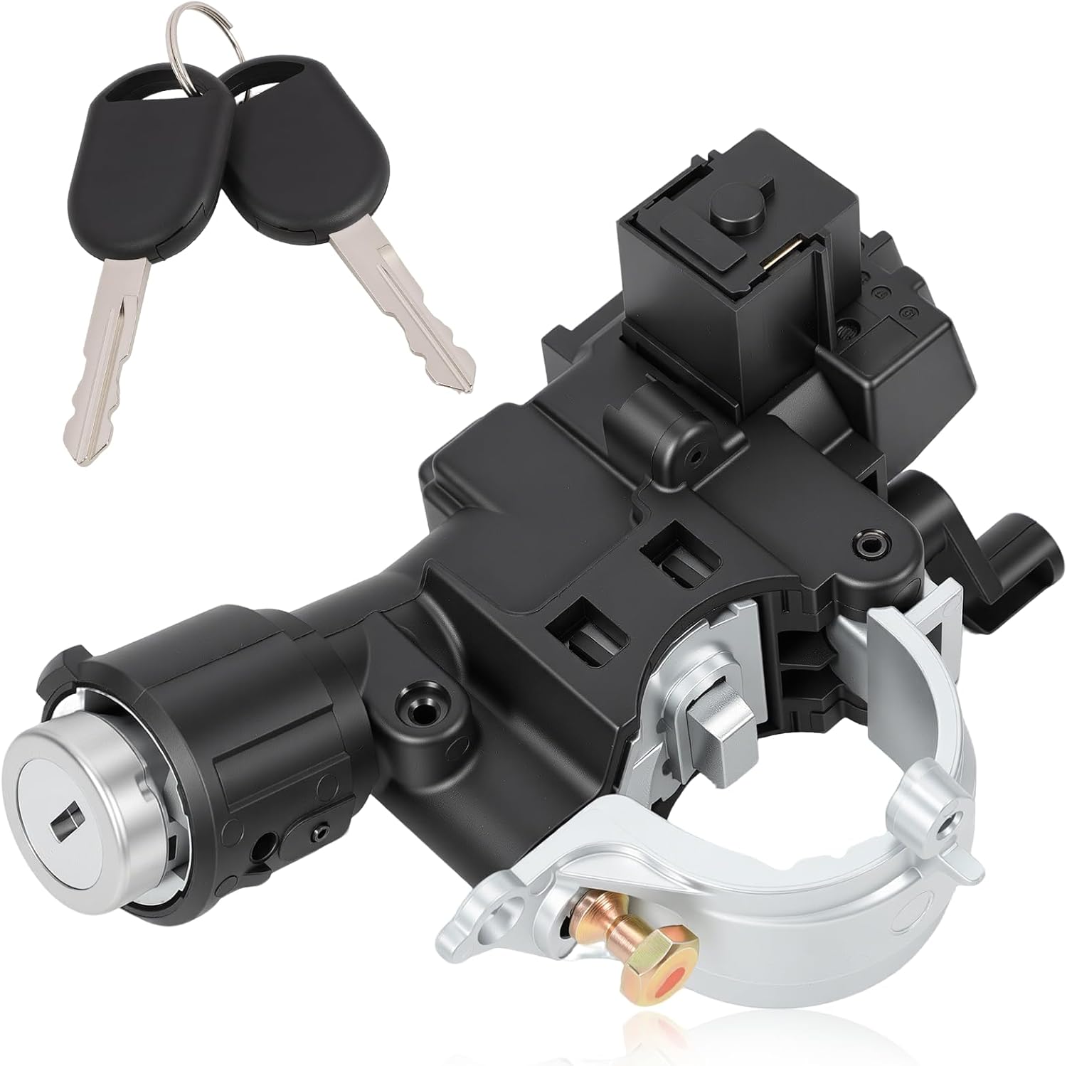 989-019 Ignition Switch Lock Cylinder Assembly Fits 2008-2012 Escape, 2009-2011 Focus,2008-2011 Tribute,2008-2010 Mariner Ignition,2 Chip Keys with Shear Bolt Replaces 9L8Z-3511-A 8L8Z3511B ZZCB66160