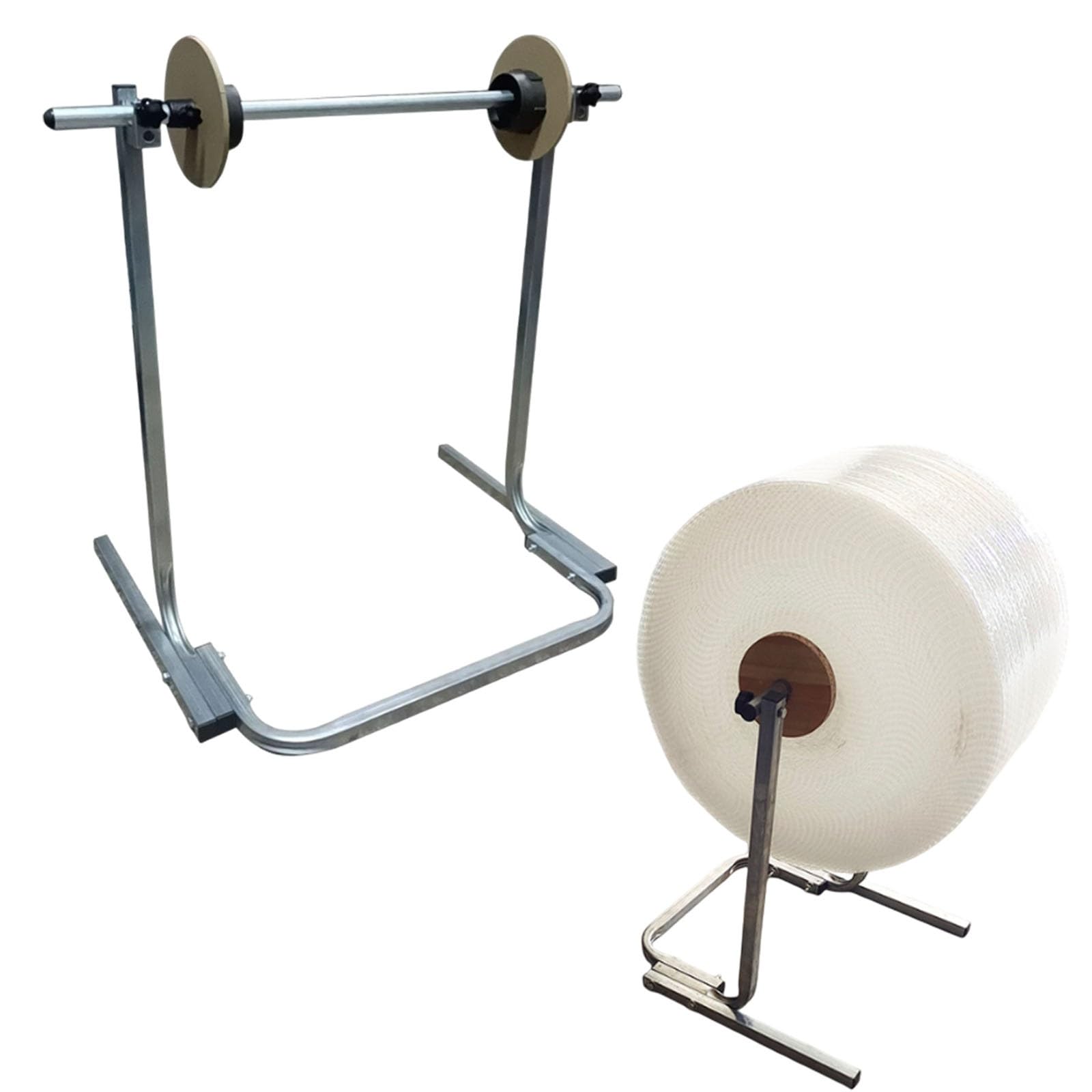Dispensador de papel de burbujas, soporte vertical acolchado para embalaje, mudanza y protección de envío, dispensador de rollo de espuma (40 cm) para un uso fácil