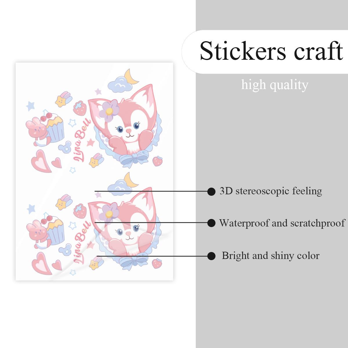 Amazon.co.jp: ダッフィーフレンズ ステッカーセット クリスタル