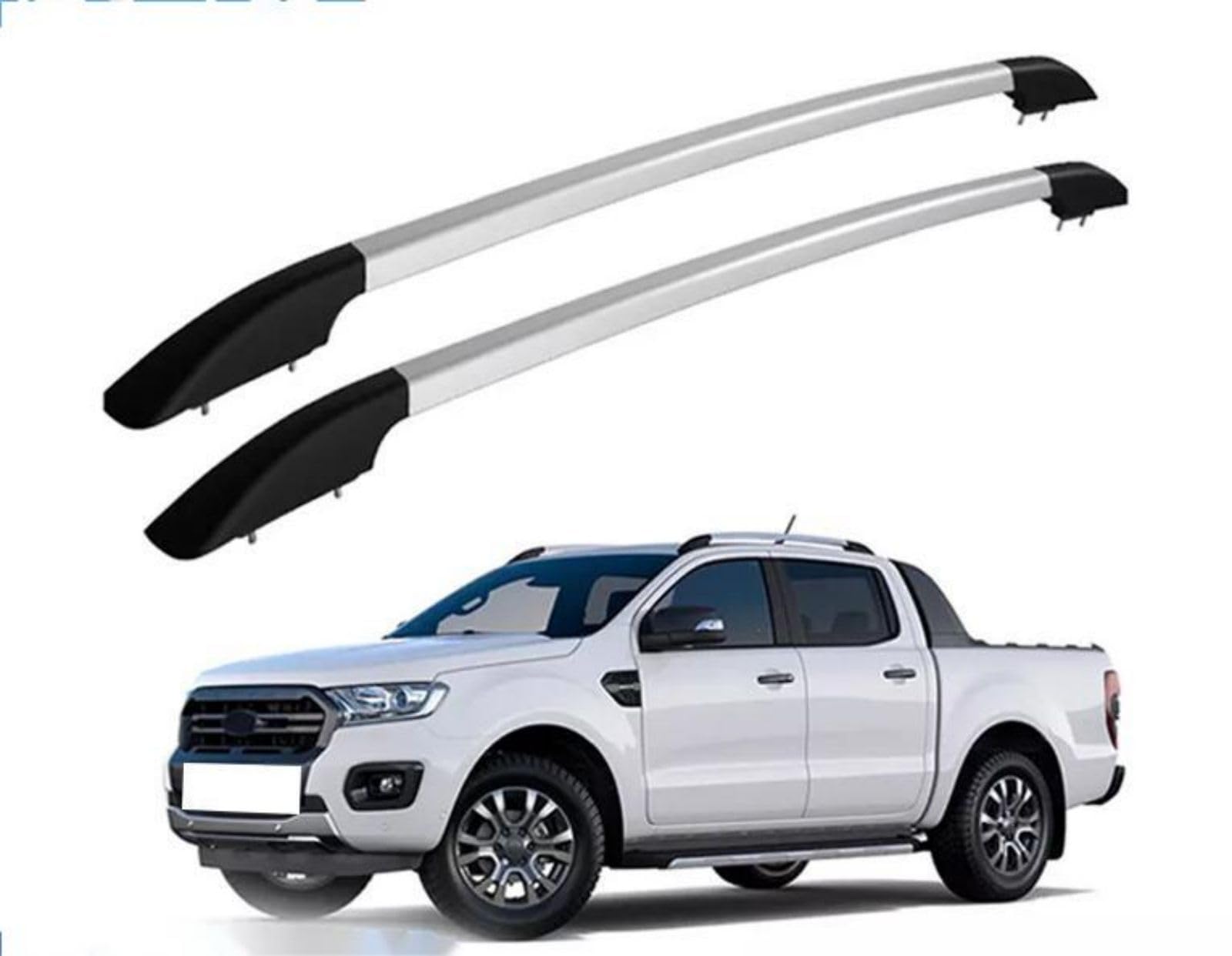Barres de toit Ford Ranger 2012-2022 galerie en aluminium haute finition