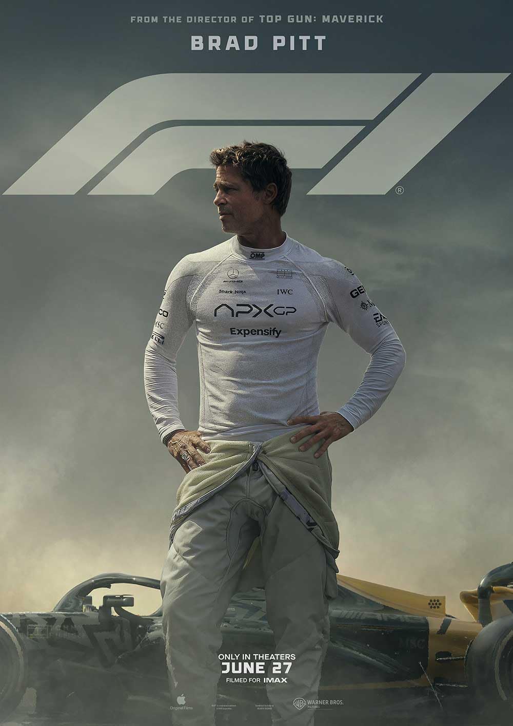 ブラッド・ピット　F1/エフワン　ポスター F1(R)／エフワン」ポスタービジュアル - 「F1」ブラッド・ピット