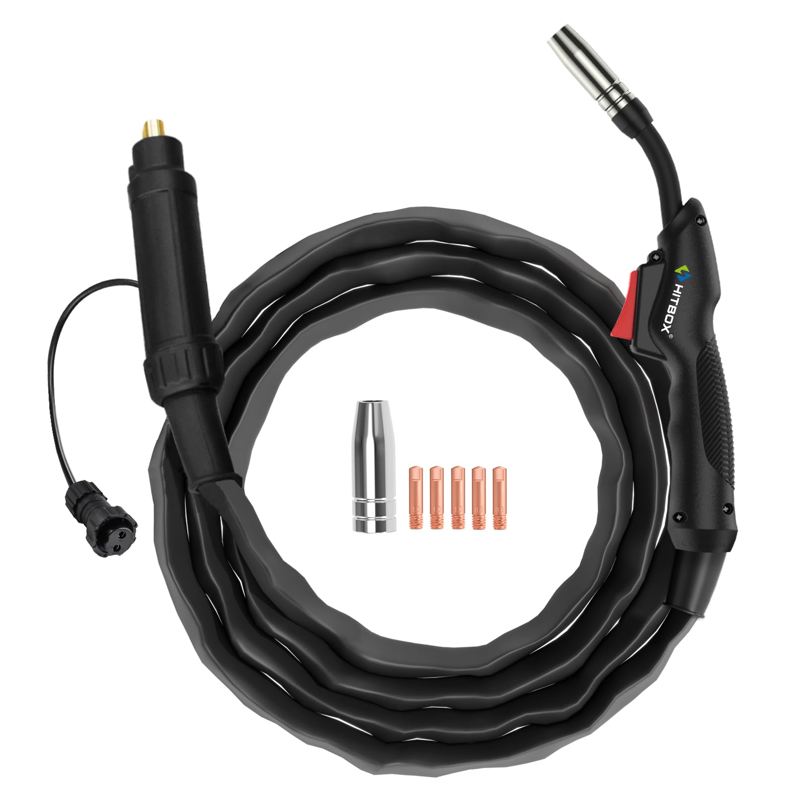 HITBOX MIG Welding Torch MB14AK, 2.5m Hose with Euro Connector