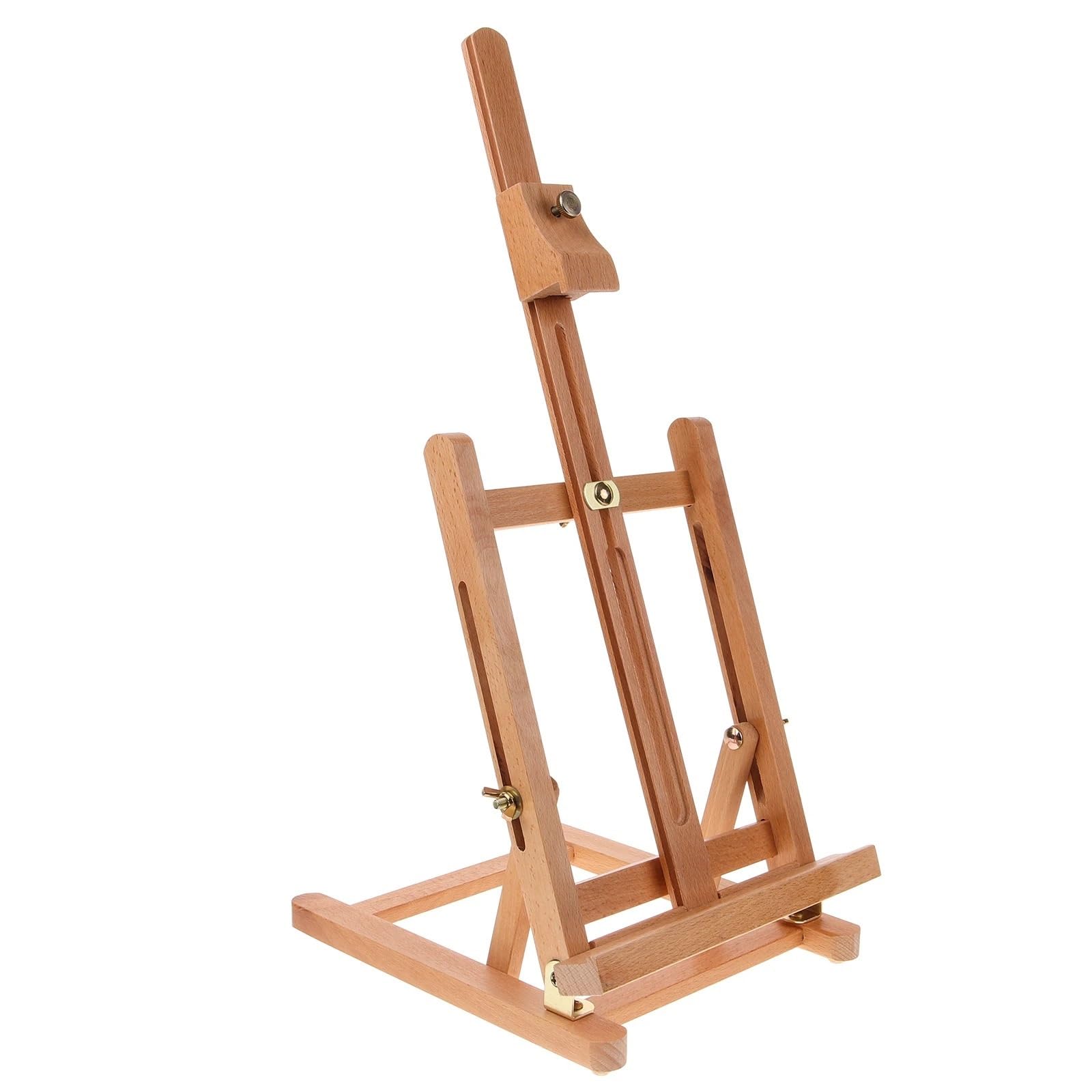 cavalletto Cavalletto in legno massello for pittura, espositore for in micro faggio, for ufficio, for adulti, leggero, facile da usare