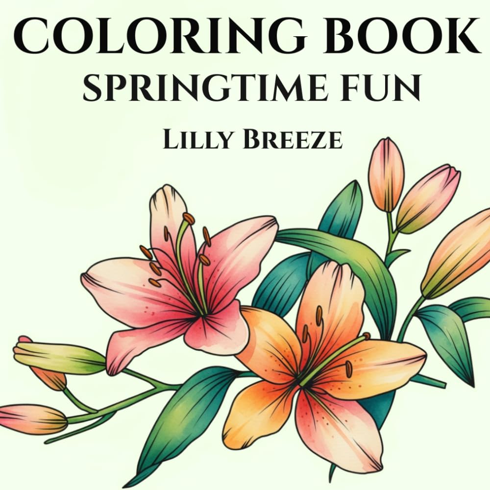 COLORING BOOK SPRINGTIME FUN