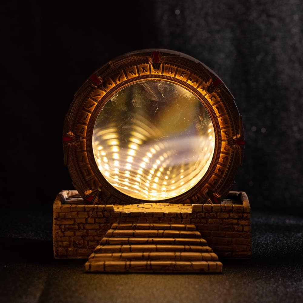 Karc Figure Time Tunnel Infinity Mirror Merchandise Night Light Table Lamp Desktop Decoration Gift for Children and Adults with Ligh