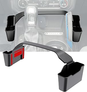 Upgrade Bronco Center Console Shifter Storage Box Compatible with Ford Bronco Accessories 2021 2022 2023 2/4 Door,Gear Shifter Storage Box Tray for Bronco Interior Storage Accessories (Assemblable)