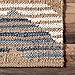 nuLOOM Hand Braided Marla Denim And Jute Diamonds Area Rug, 5x8, Off-white