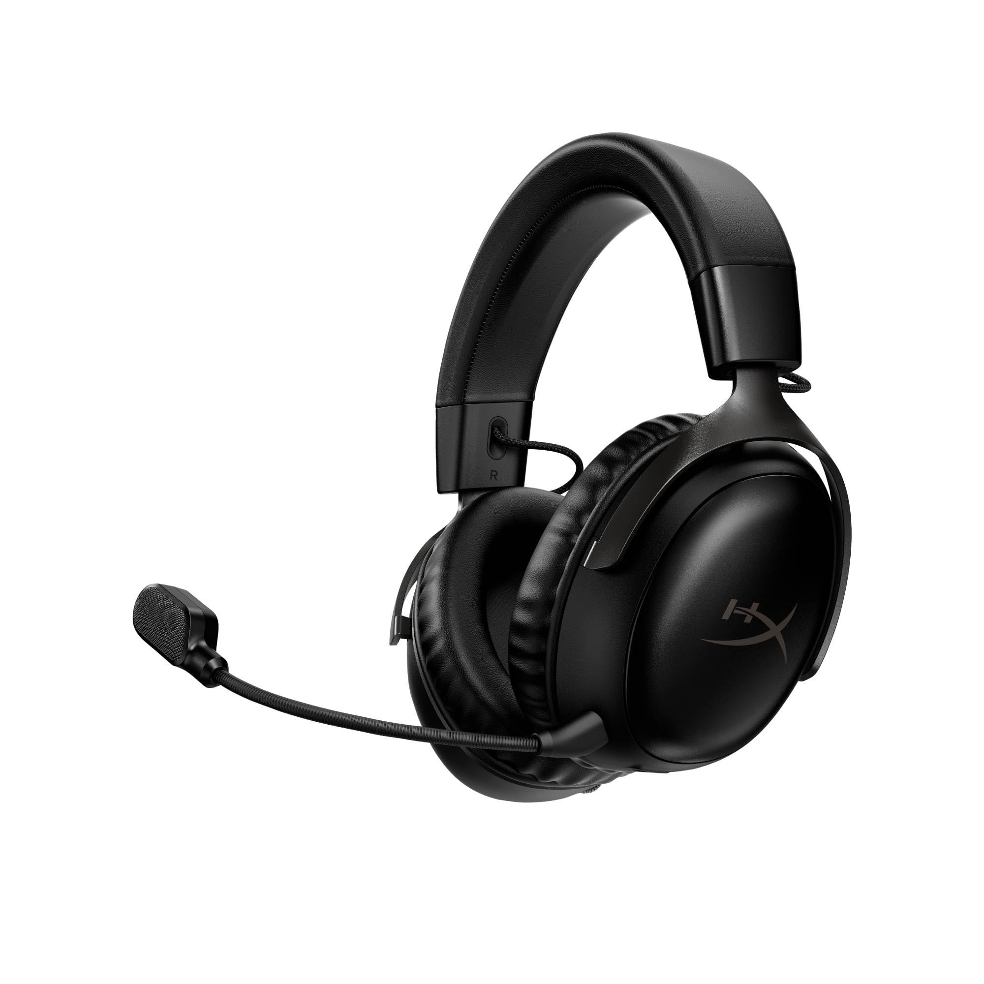 HyperX Cloud III Wireless Auriculares Gaming para PC, PS5, PS4, batería hasta 120 horas, 2.4GHz, drivers 53mm, Micrófono 10mm, Negro