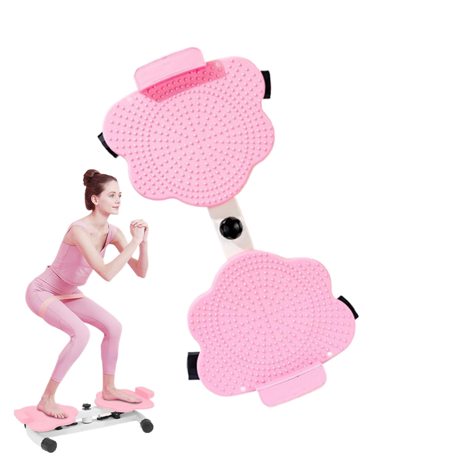 Talia Twist Board, regulowana inteligentna maszyna Twist, przenośny sprzęt fitness, akcesoria do domowej siłowni, narzędzie do treningu siłowego, do biura, treningów, zdrowia, niebieska / różowa