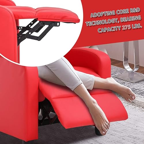 Miniatura 37 de BestMassage - Sillón reclinable para sala de estar Moderno sofá con respaldo alto, asiento para cine en casa con soporte lumbar (con masaje,
