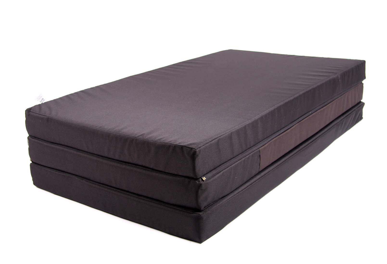 Premium Visco Schlafauflage für Caddy & Combo Life | Klappmatratze 185x120x8 cm, Schwarz | Faltbare Matratze für Bus, viskoelastischer Schaum + Kaltschaum