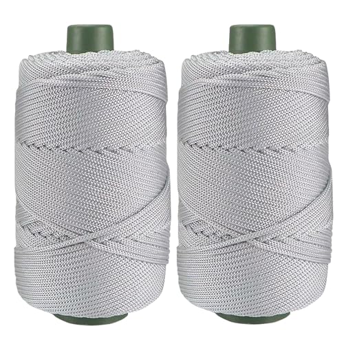 Clisil 400gram Light Grey Art Yarn Cord Polyester Yarn Macrame Knitting Crocheting DIY Bags Crochet Basket Summer Hat Craft Cord 3mm Macrame Cord Rope 438yds 1314 Feet