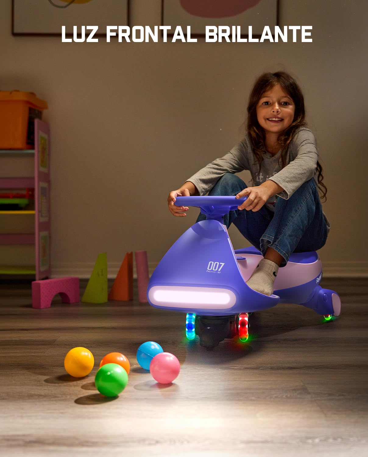 FanttikRide N7 Pro Coche Eléctrico para Niños 12V 2 en 1 Antivuelco Bluetooth