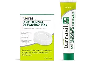 Terrasil Antifungal Cream & Soap Kit: Clinically-Proven Clotrimazole for Jock Itch, Athlete's Foot, Yeast Infections