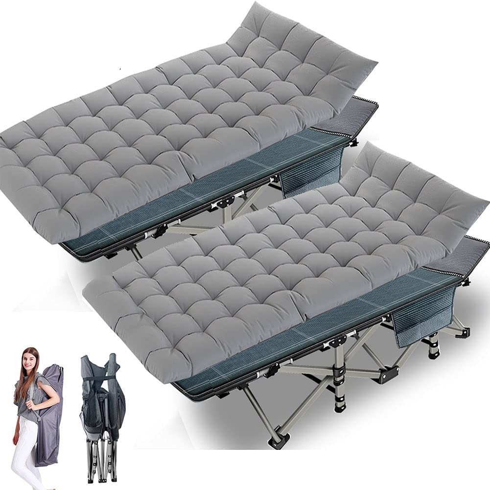 Buy NAIZEA Folding Camping Cots for Adults Heavy Duty Cot with Mattress