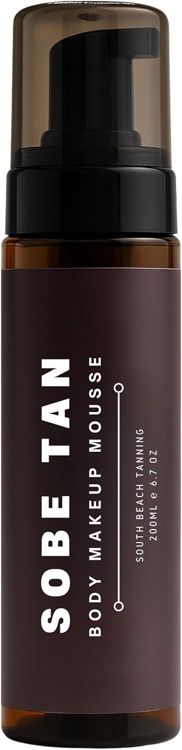 ブラウン セルフタナー ムース &ndash; 急速 14% DHA、瞬間的な自然な輝き、無転写、無香料、速乾、雨に強い、筋のないブロンズフォー