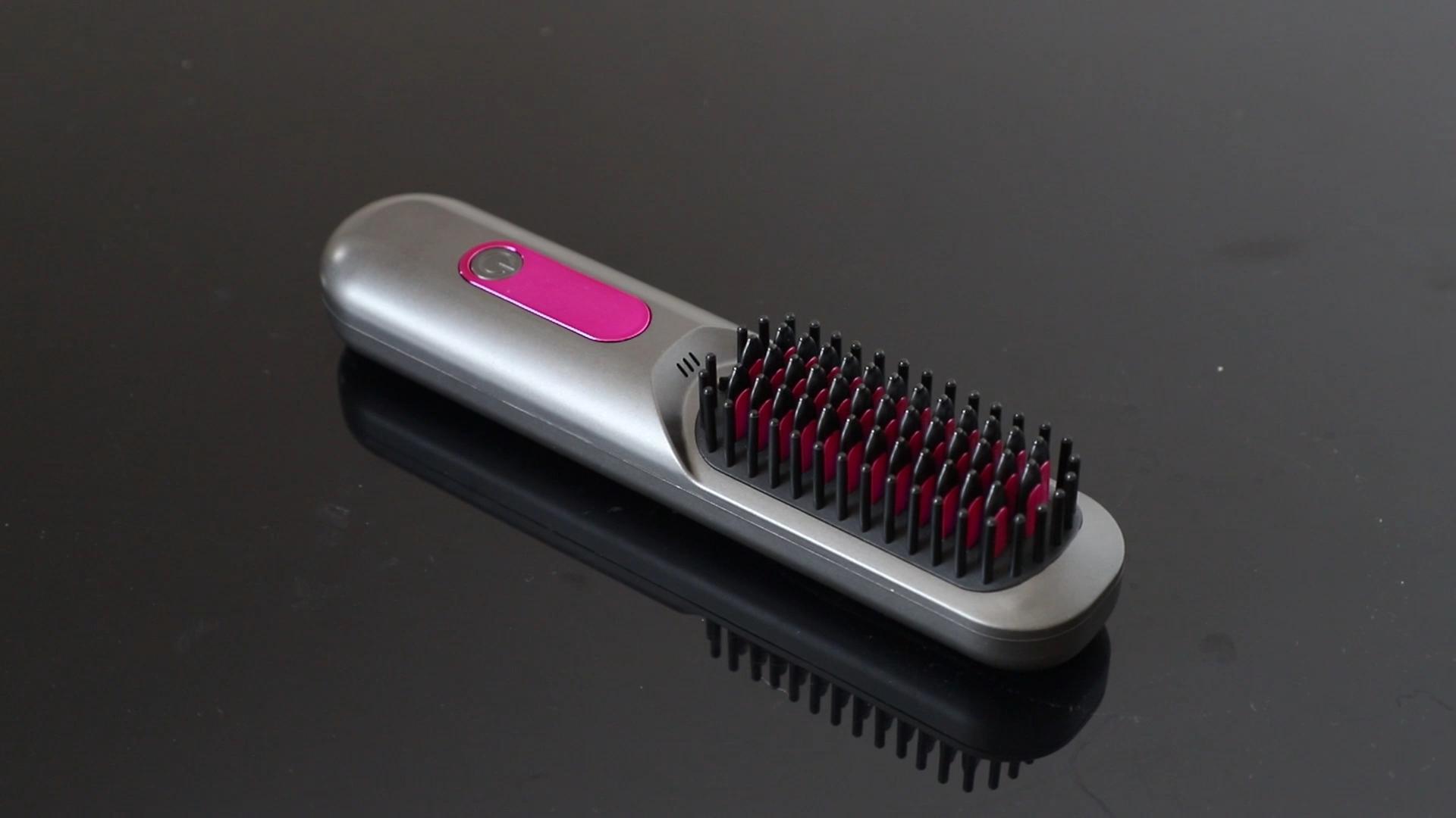 Amazon.com : Cordless Hair Straightener Brush, Portable