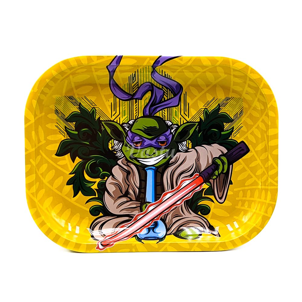 Rolling Tray - Small Metal Smoking Rolling Tray - Various Cartoon Designs (You must get)