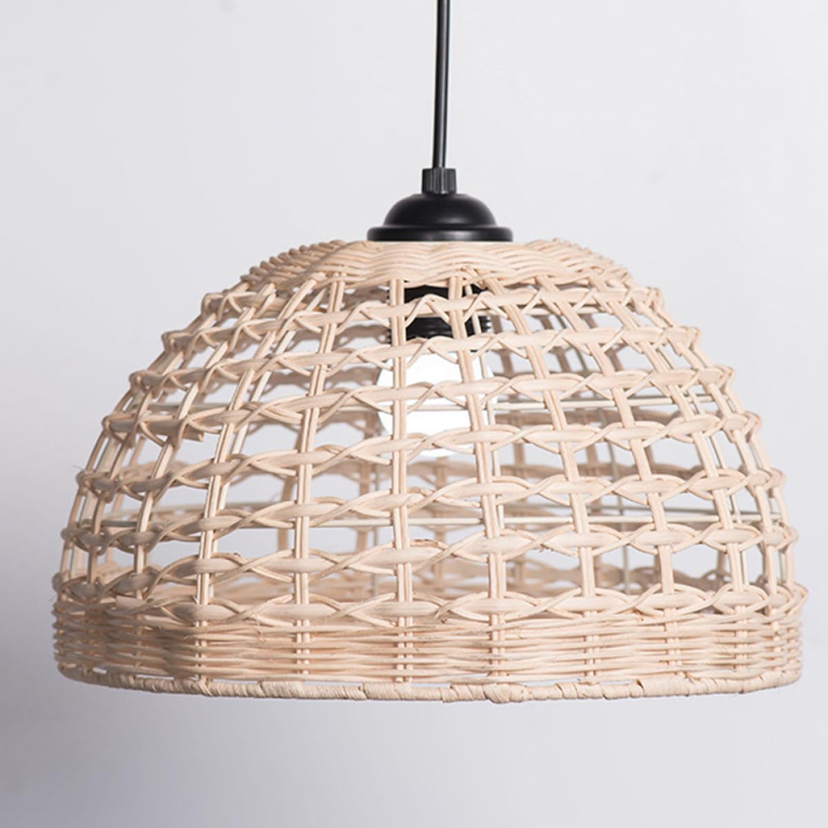 Lampenschirm Industrial Style mit Gewebter Lichtabdeckung Rustikale Lampenschirme als Ersatz für Pendelleuchtenschirm Vielseitig und Wiederverwendbar für Restaurant und Innenräume