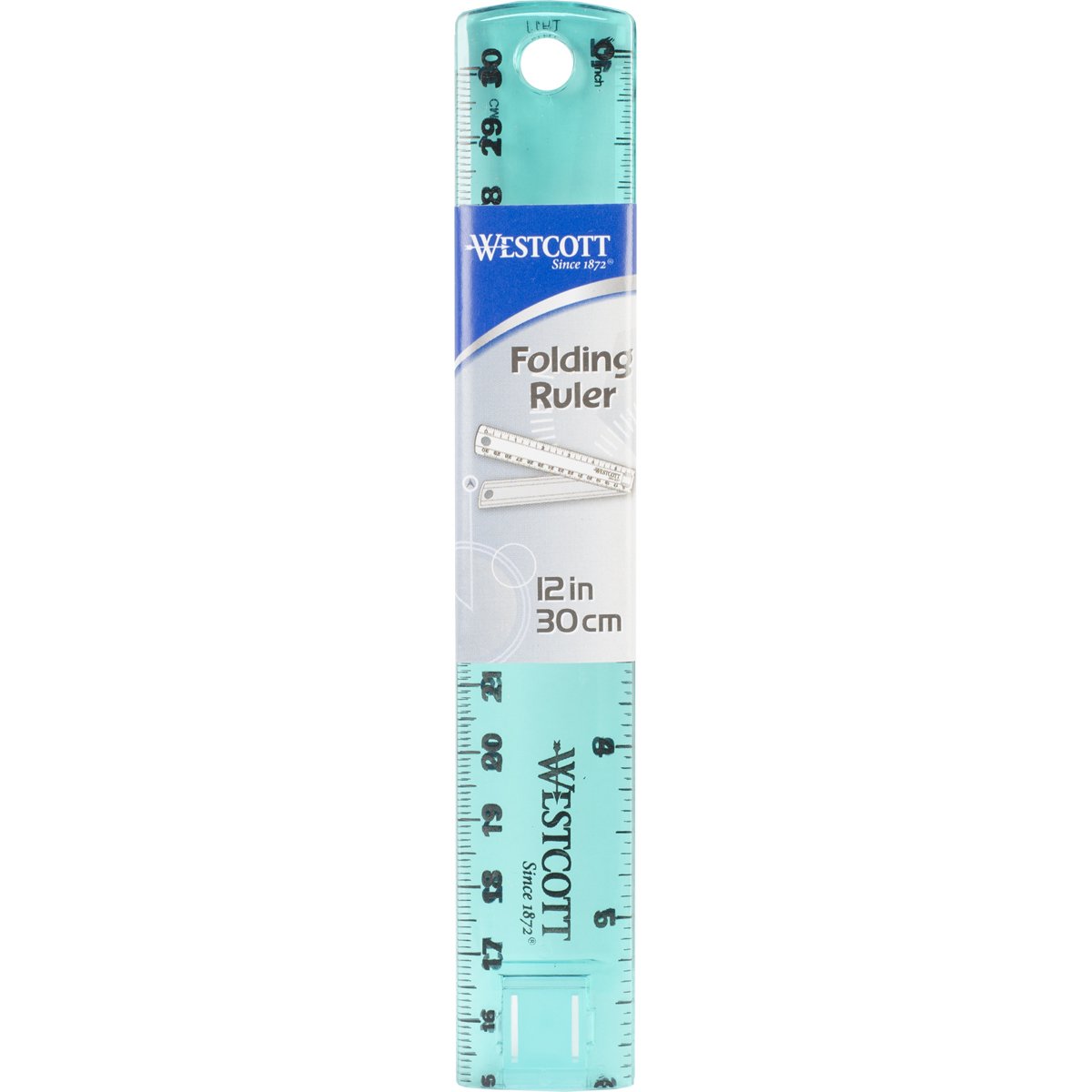 Westcott 15390, Kunststoff-Lineal, Farben variieren