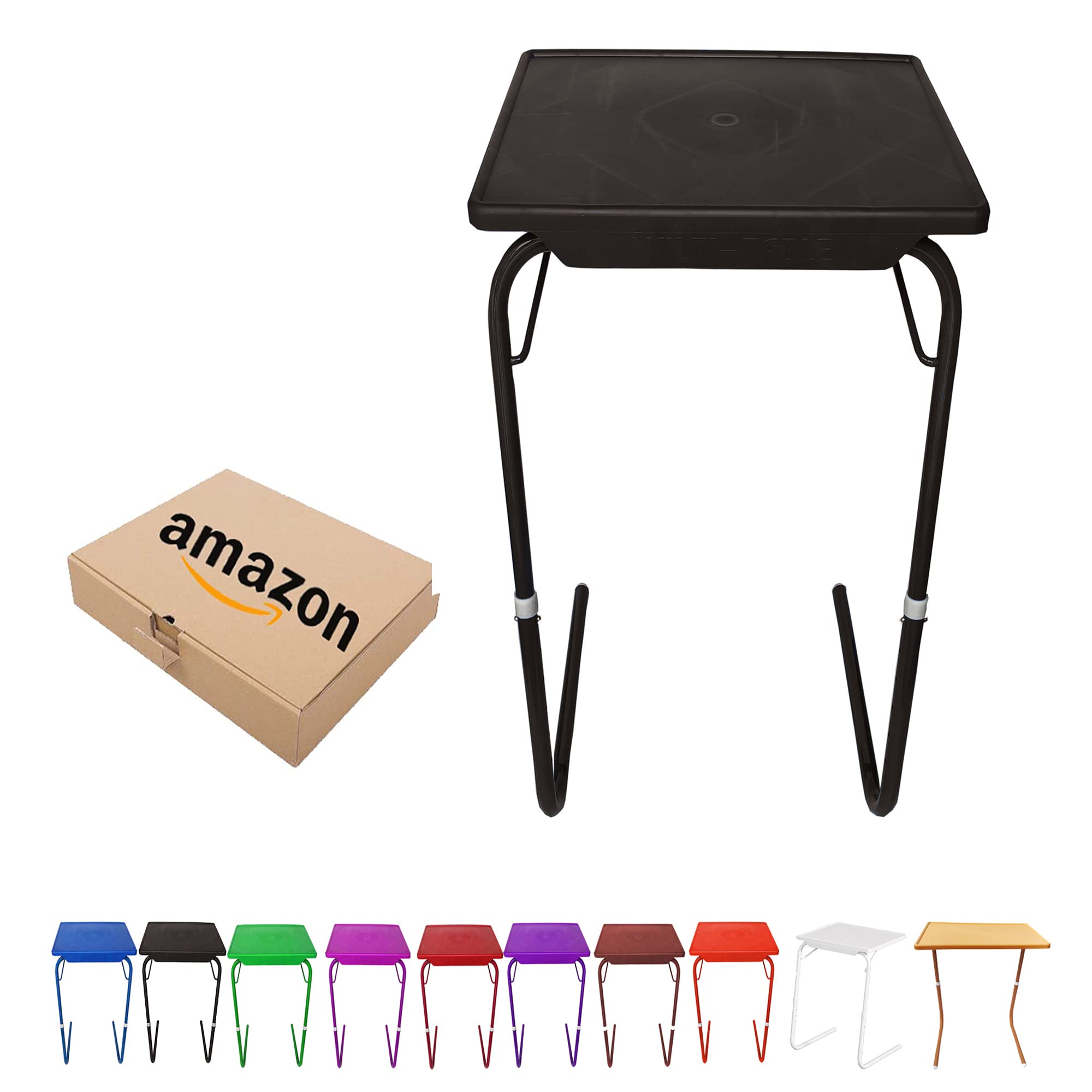 TAVASYA Adjustable Table Mate_Laptop Table_Kids Table_Study Table_Utility Table_Multi Purpose Table_Black Color TSYTM6