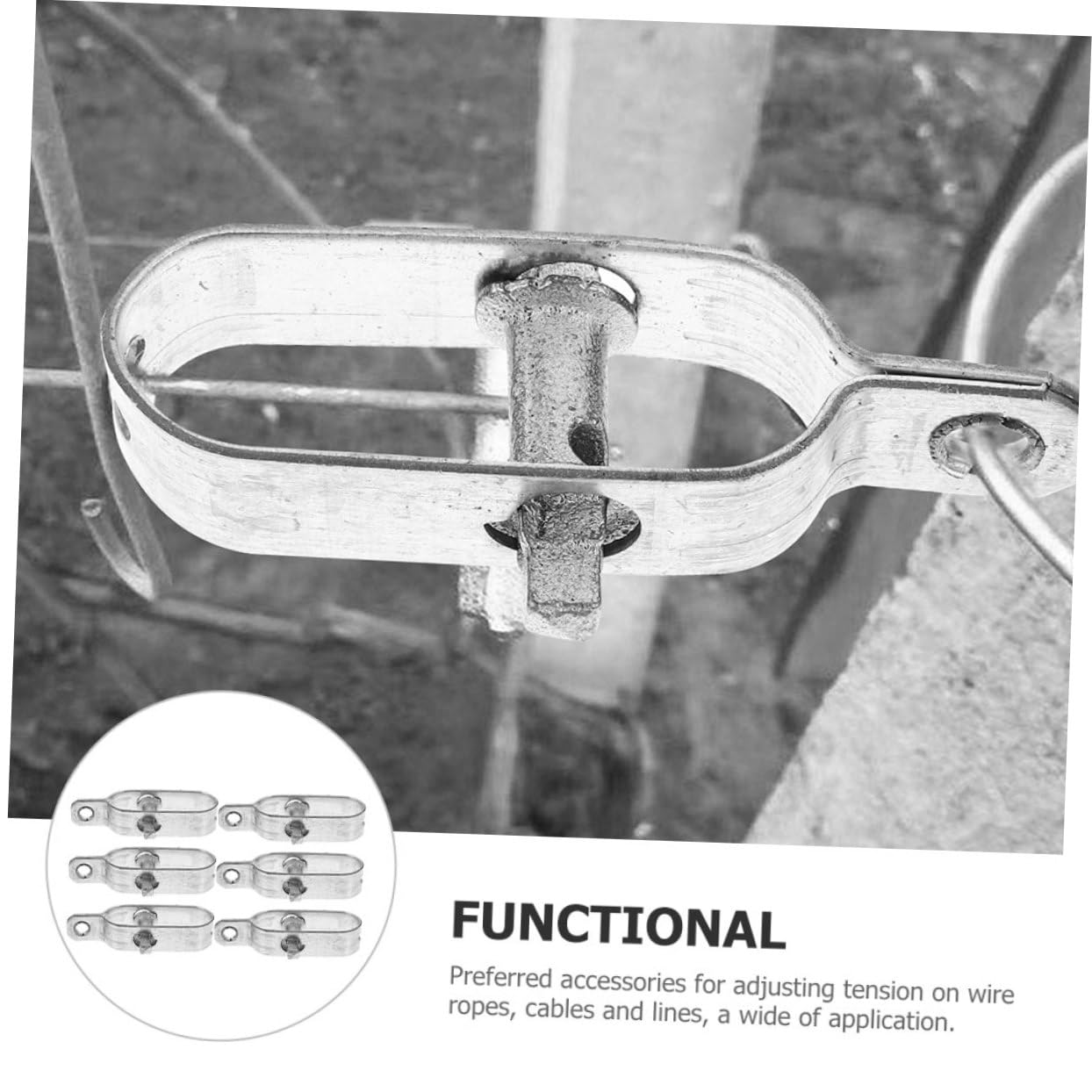 ULTECHNOVO 10piezas Tensor De Cable De Resistente para Jardín y Estructuras Ajustador De Tensión De Alambre para Invernaderos y Jaulas