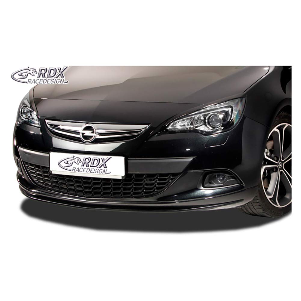 Palpebre fari RDX Racedesign per Opel Astra J GTC 2009-2015 / Cascada (ABS), Black, Senza vernice, Avvitamento, Certificato TÜV
