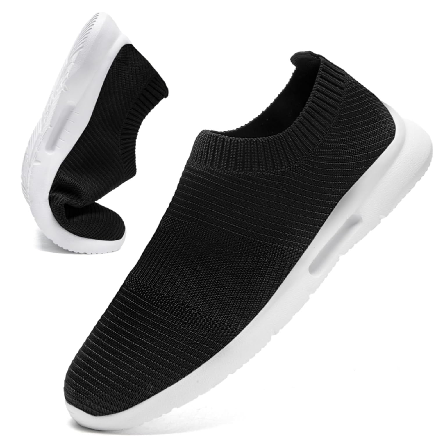 Mens Slip on Shoes Tennis Sports Sneakers Lightweight Casual Dress Summer Beach Slippers