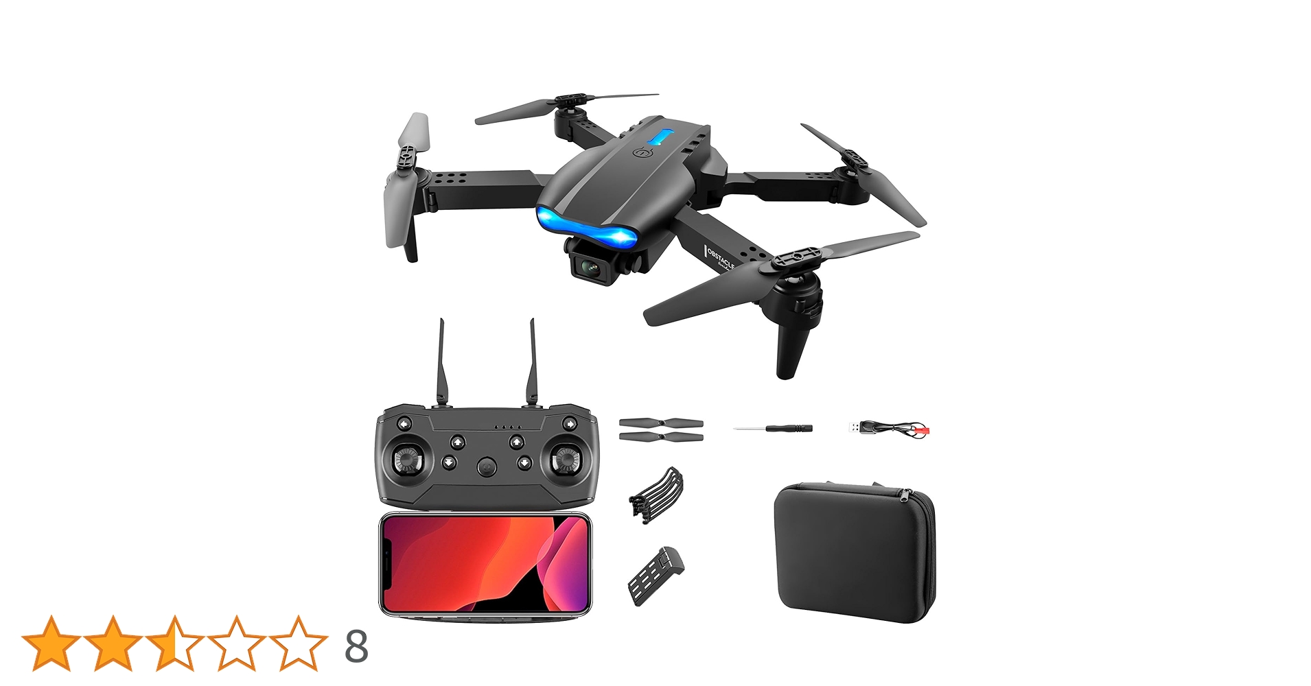 Amazon.co.jp: E99 Drone with Camera, 4K HD Dual Camera, Less