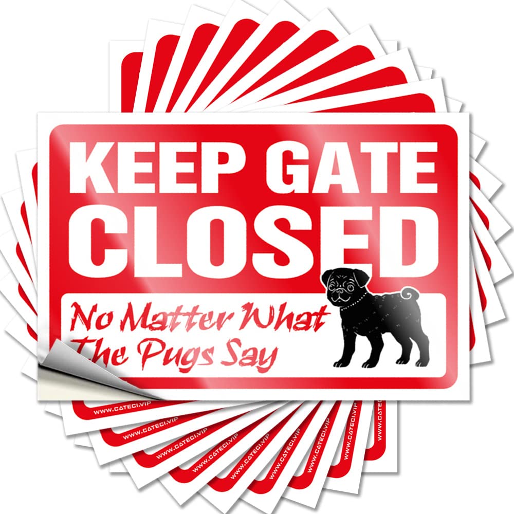 Tattoos Rock Life Water Keep Gate Closed No Matter What The Pug Say - No Residue Decals for Exterior(12X18CM)