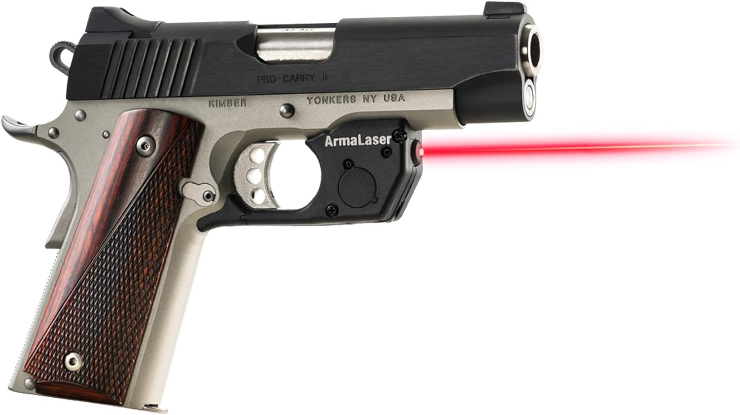 Laser Kit for Compact Springfield, Kimber 1911, Sig Sauer Ultra Pistols w/Tactical Holster, Touch-Activated ArmaLaser TR25S / TR25 Red Laser Sight & 2 Extra Batteries