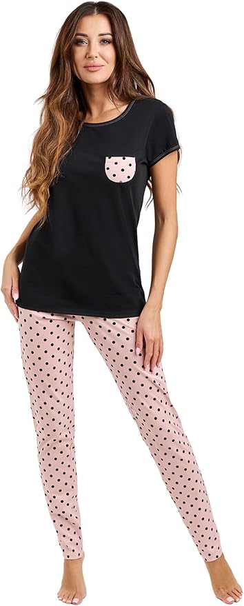 Italian Fashion Zachte Katoenen Pyjamaset voor Dames
