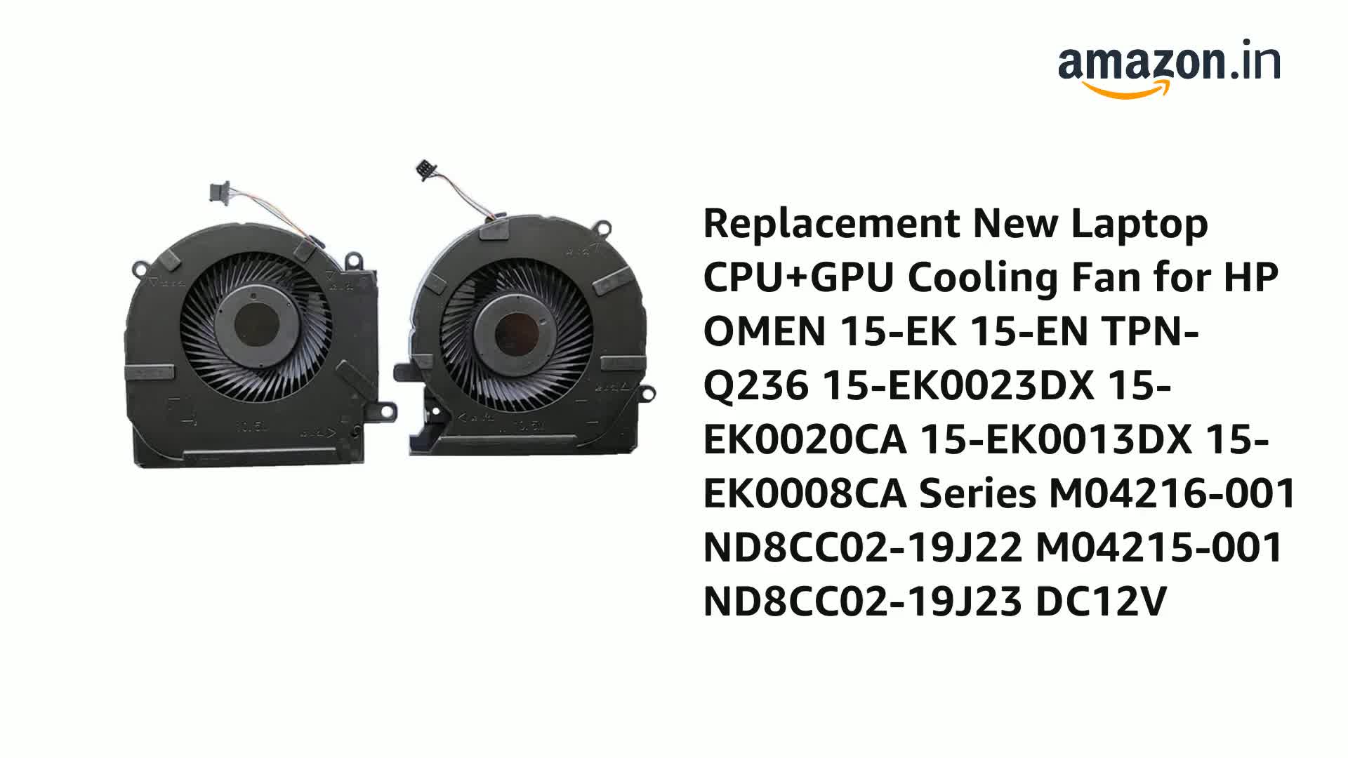 2 Ventole Di Raffreddamento CPU Di Ricambio Per HP OMEN 15-ce E 17-an – Connessione 4 Pin, Lega Di Alluminio - 3