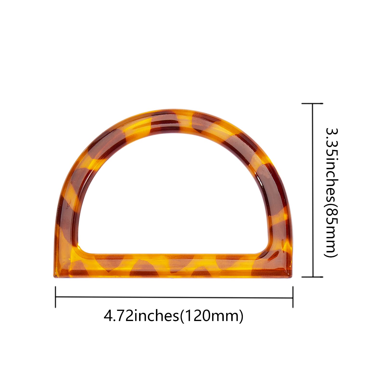 XJHHB 2 pièces poignées de Sac à Main Rondes extérieures de 12 cm poignées de Sac à Main en Anneau poignées de Sac à Main pour la Fabrication de Sacs poignées de