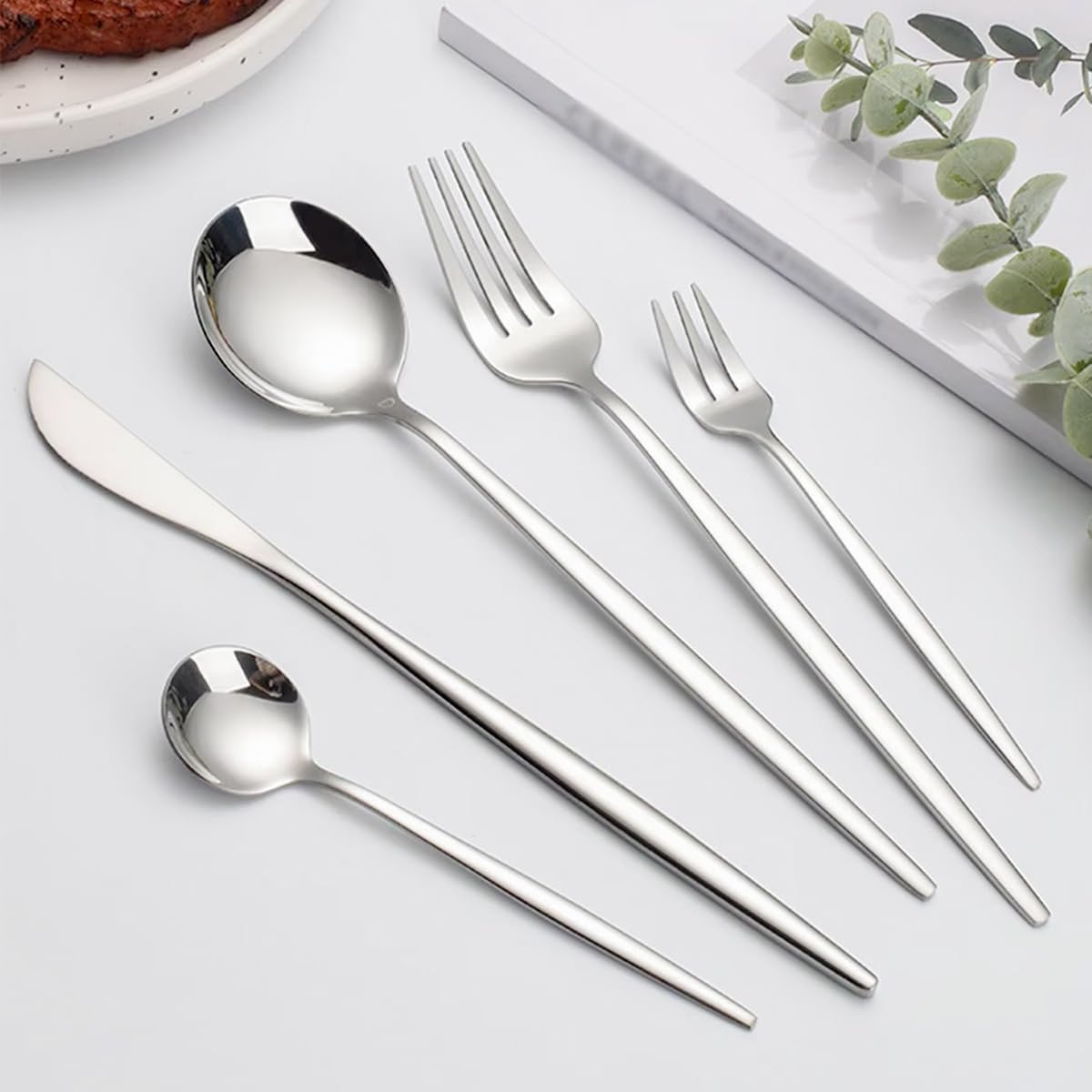 STAINLESS STEEL デザートフォーク32本 ナイフ40本