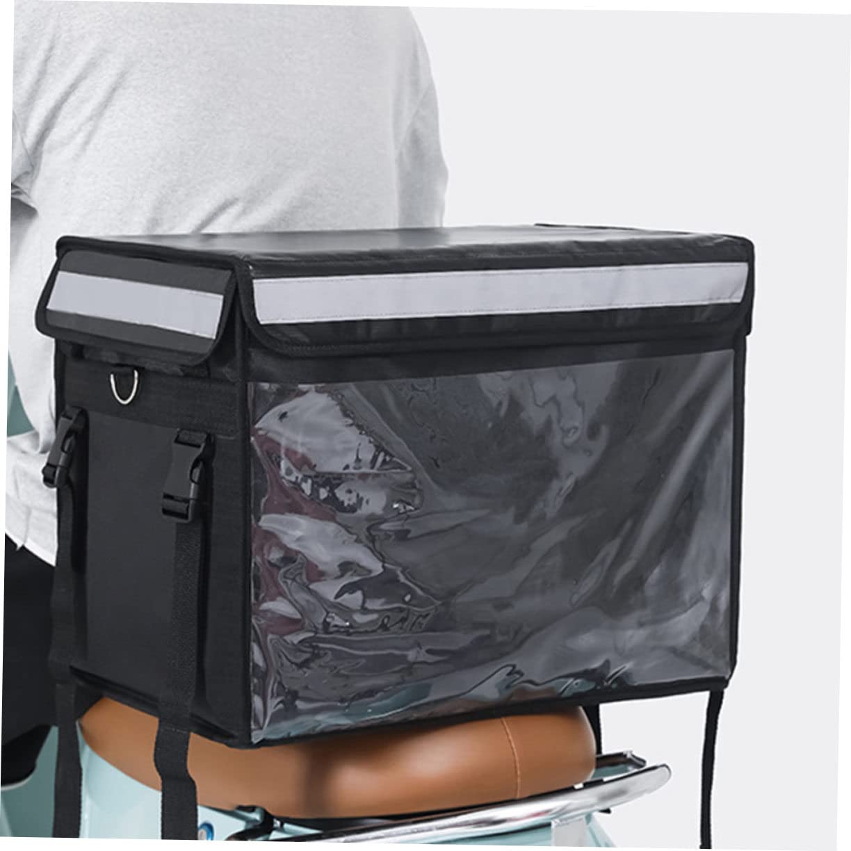 Boîte de Livraison Thermique Noire Boîte Multi-usage Étanche et Isolante pour Repas Chauds ou Froids Transport Alimentaire et Pratique pour Extérieur et Pique-