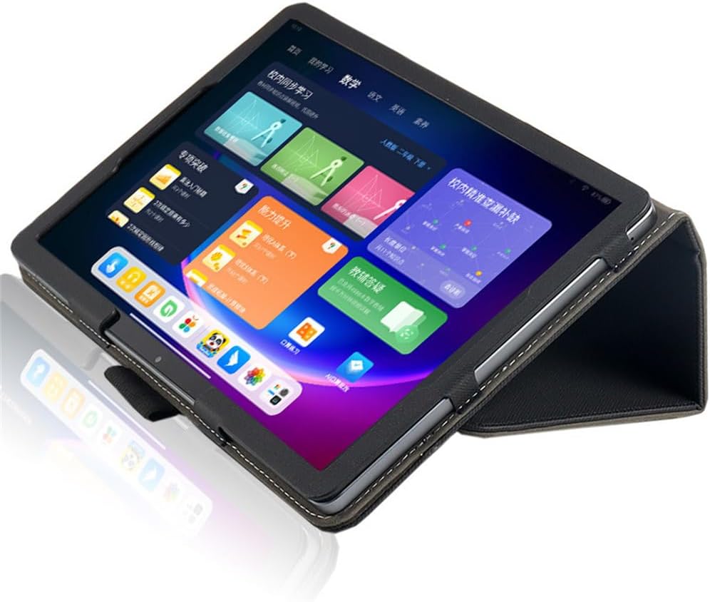 Compatible with itel Pad One 10.1 INCH Tablet case, Full Coverage Ultra Slim Leather Cover Case with Folding Stand Cover Auto Sleep/Wake (Black)