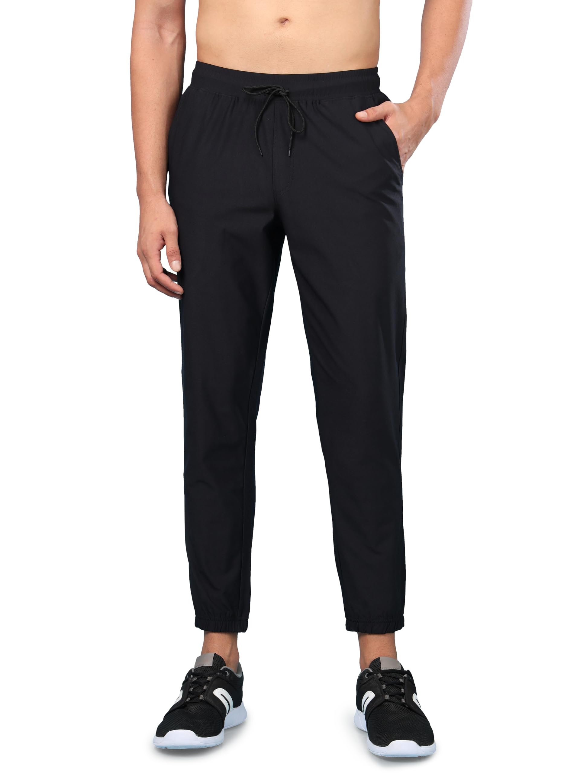 TECHNOSPORT Men's Regular Fit Solid Joggers with 2 Way Stretch, Technodry, SPF50+ for Gym, Workout & Sports-picture-28