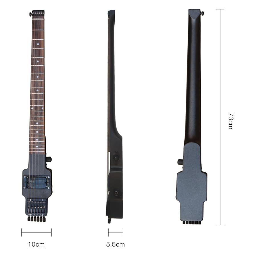 Amazon.com - DZDZDZ Travel Guitar Electric Headless Guitar 6