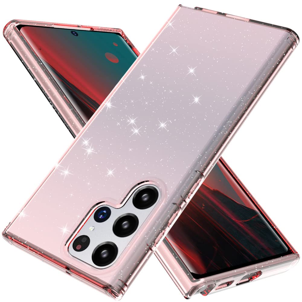 Housse Samsung S22 Ultra rose transparente de haute qualité - 7