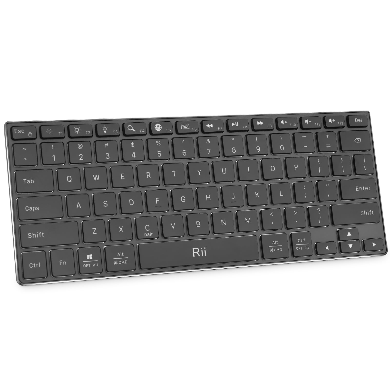 rii ☆ Rii Bluetooth Keyboard,Wireless Keyboard with RGB Backlit