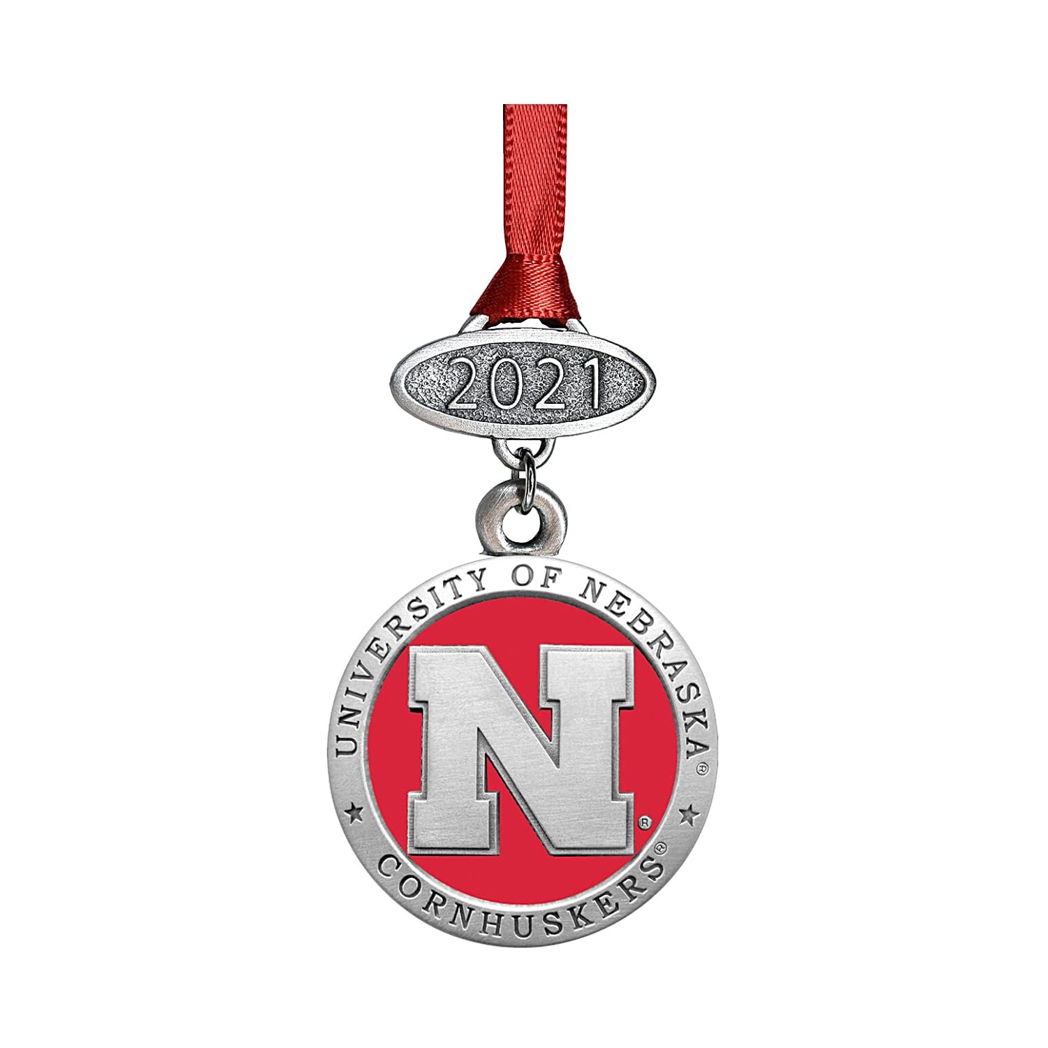 University of Nebraska Class of 2026 Ornament | Graduation Gift | Hand-Sculpted Christmas Tree Ornament by Heritage Pewter